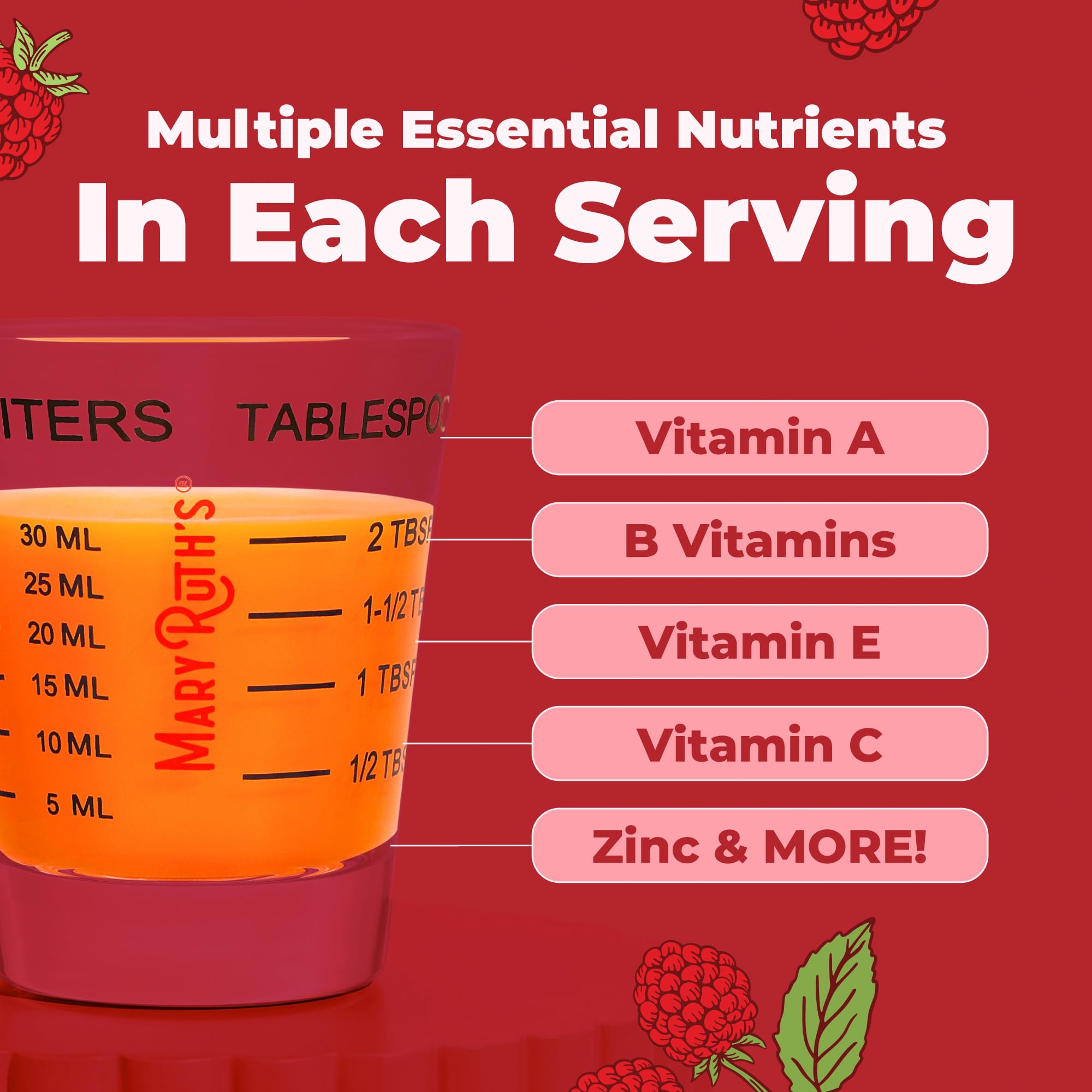 MARYRUTH'S Liquid Morning Multivitamin for Women, Men & Kids, 32 Servings