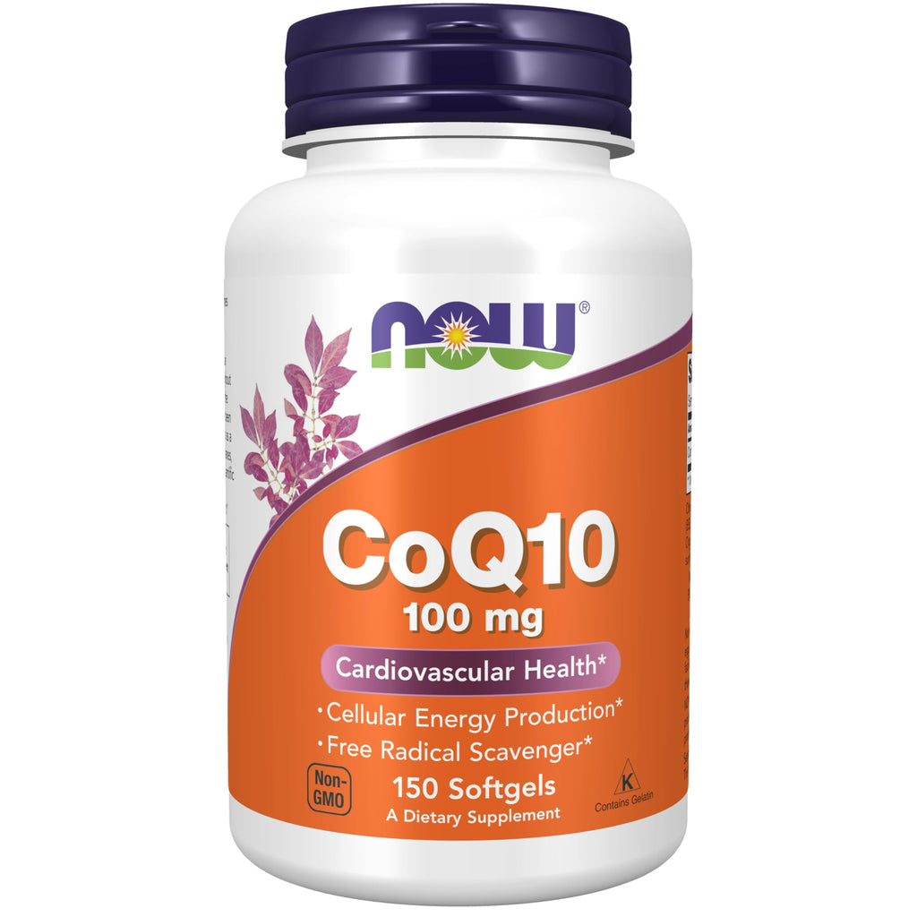 NOW Foods Supplements, CoQ10 (Coenzyme Q10) 100 mg, Pharmaceutical Grade, 150 Softgels