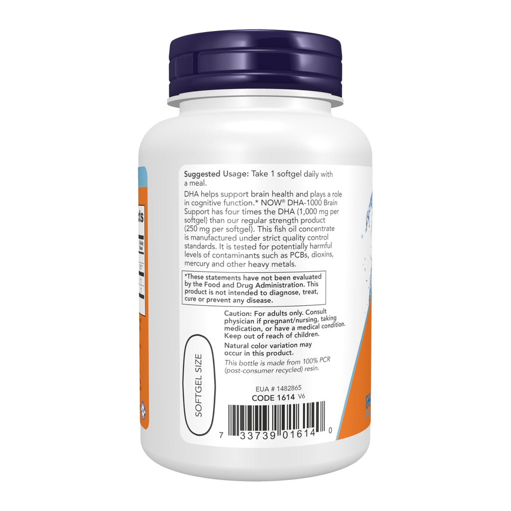 NOW Supplements, DHA-1,000, Extra Strength, 90 Softgels