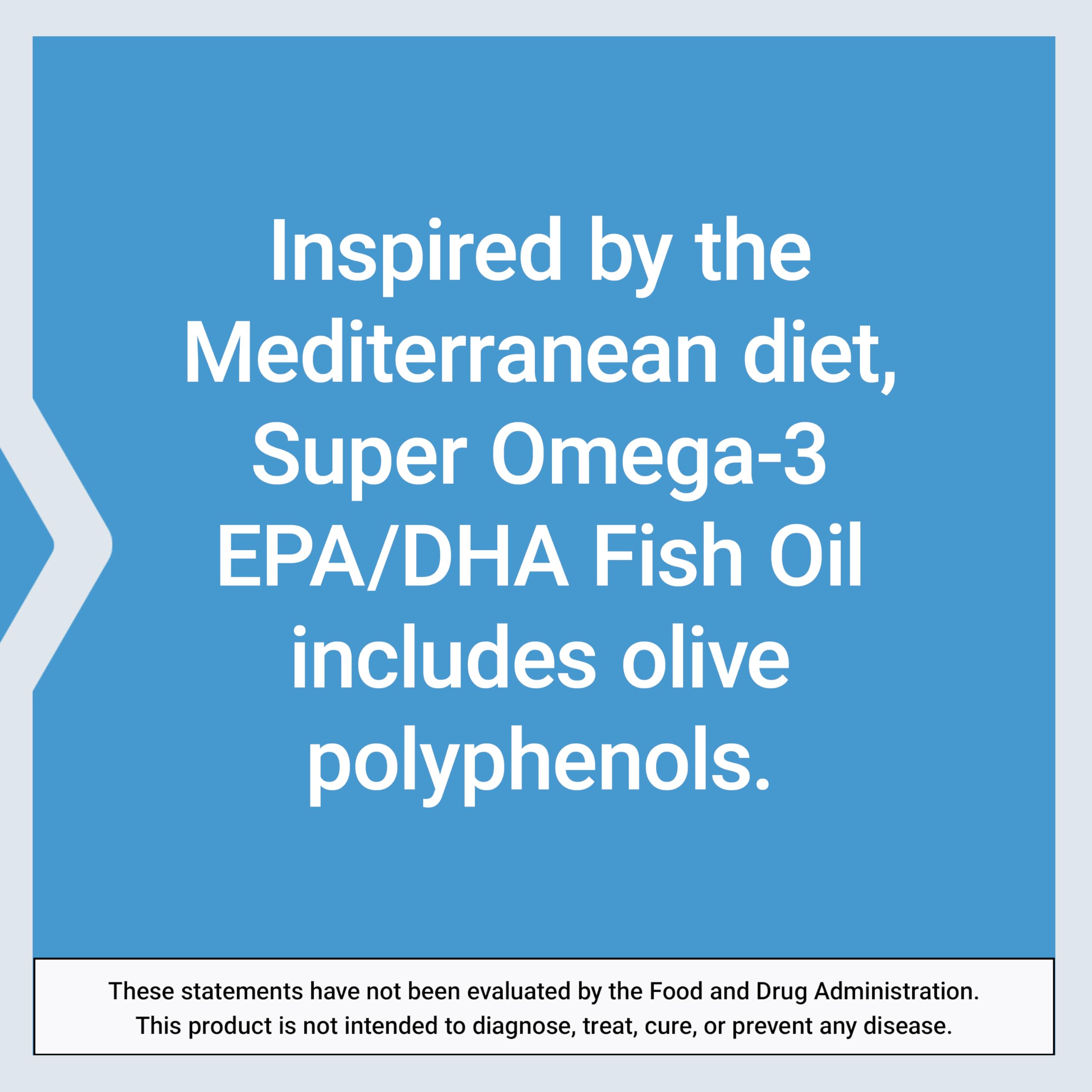 Life Extension Super Omega-3 EPA/DHA Fish Oil, Sesame Lignans & Olive Extract – Heart Health, Brain Health, Inflammation Health Support, Gluten-Free, Enteric-Coated, Non-GMO, 120 Softgels