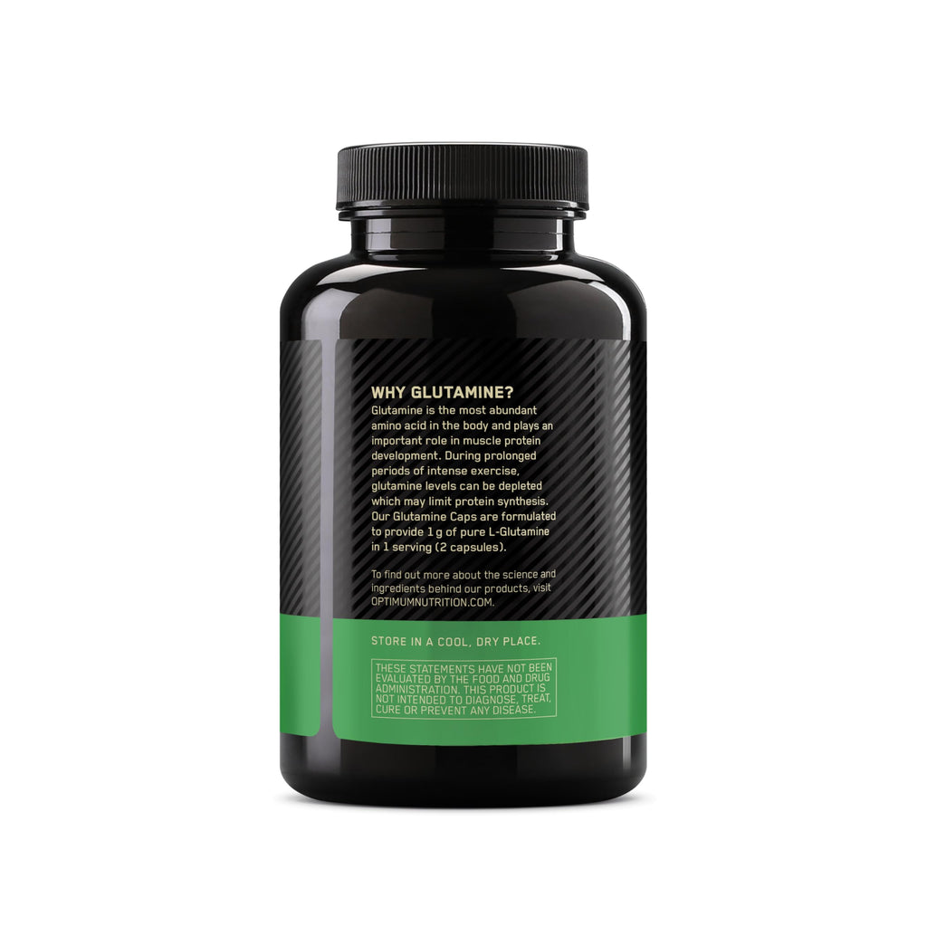 Optimum Nutrition L-Glutamine Muscle Recovery Capsules, 1000mg, 240 Count (Package May Vary) (Pack of 2)