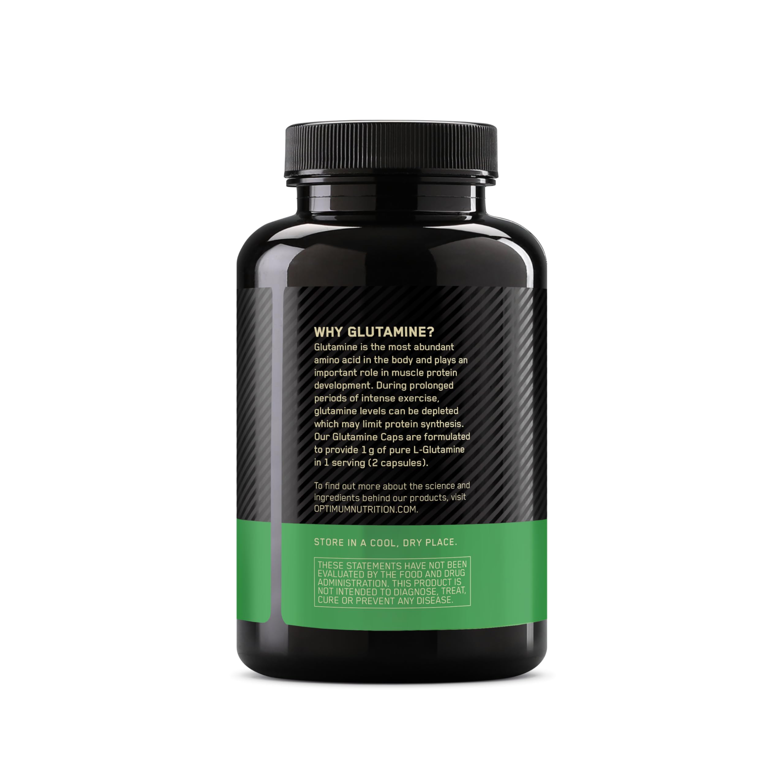 Optimum Nutrition L-Glutamine Muscle Recovery Capsules, 1000mg, 240 Count (Package May Vary) (Pack of 2)