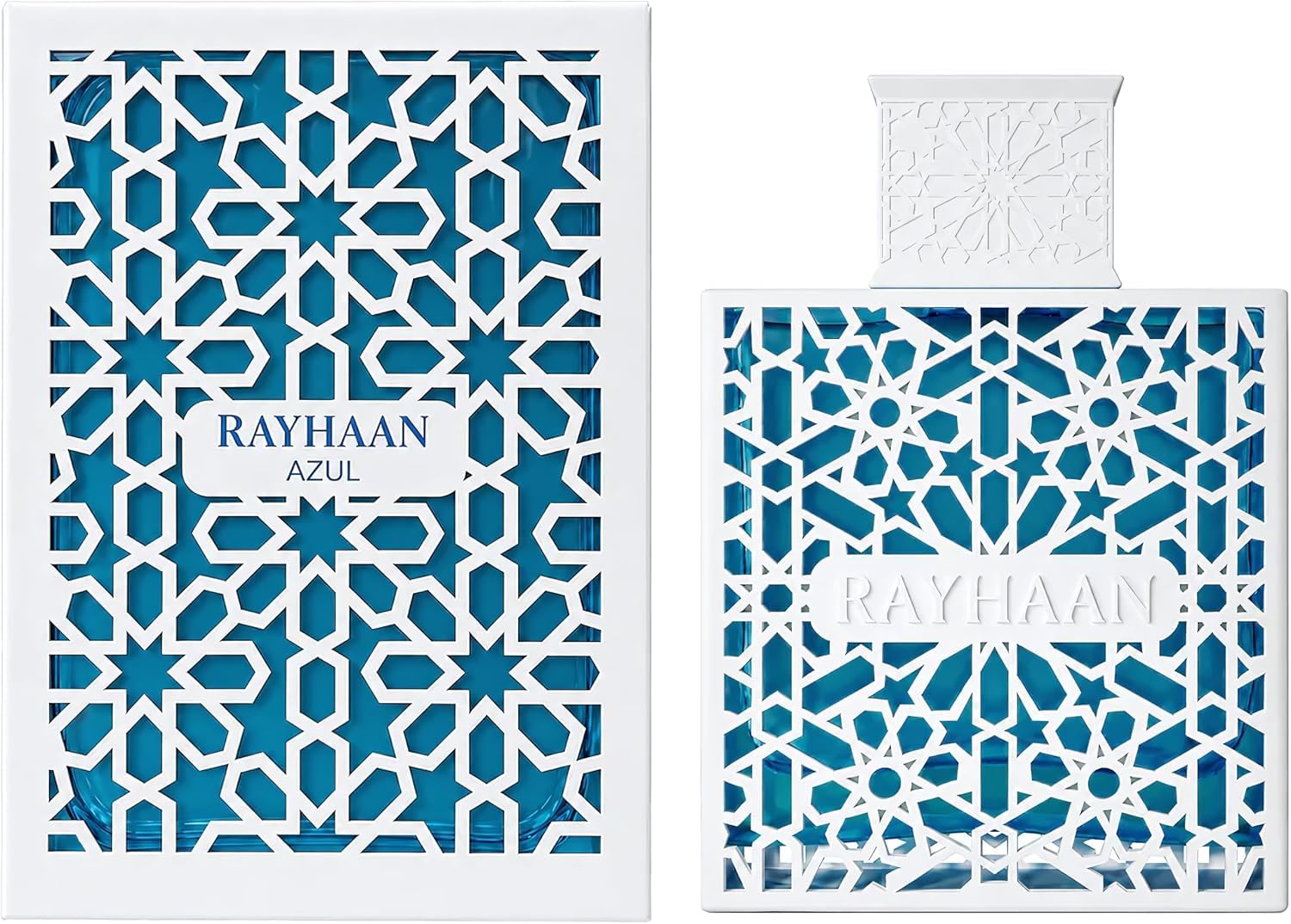 Rayhaan Azul – Citrus, Fresh, Aquatic, Woody – Eau de Parfum Spray Long-Lasting Fragrance for Unisex, 3.4 Ounce / 100 ml