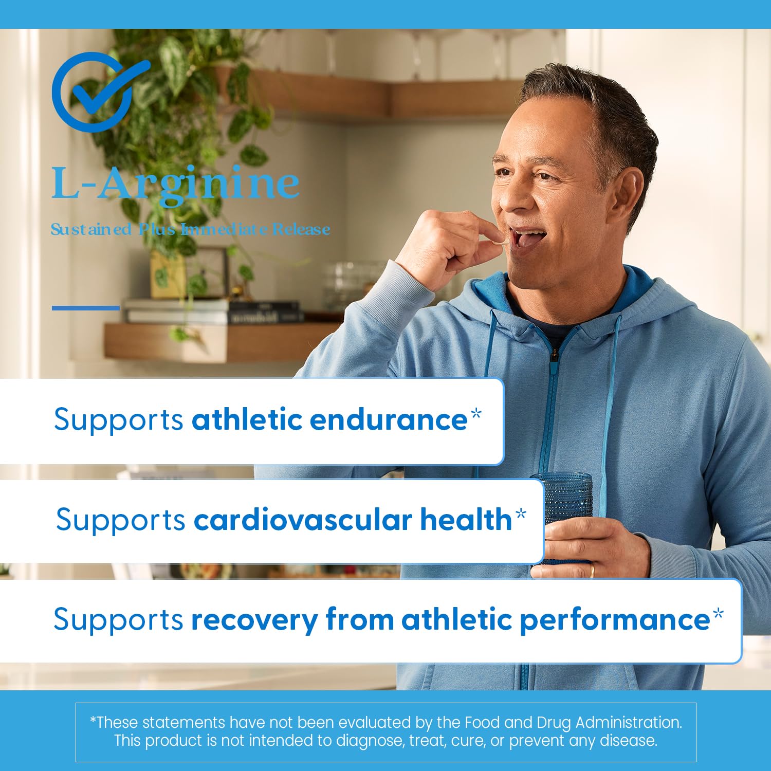 Doctor's Best L Arginine Supplement for Men & Women - L-Arginine 1000 mg Per Serving, Supports Nitric Oxide (NO) Levels, Sustained Plus Immediate Release - 120 Bilayer Tablets