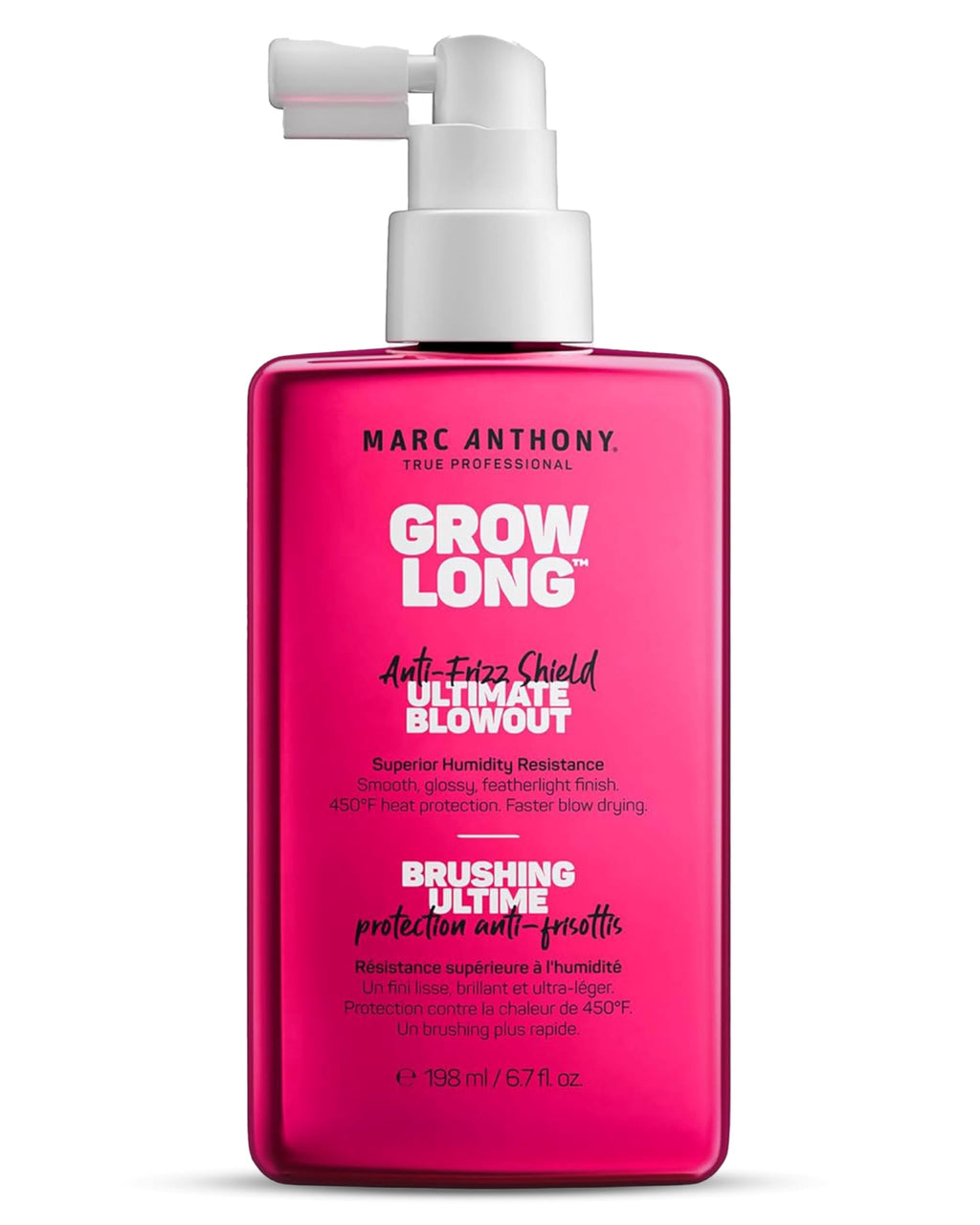 Marc Anthony Grow Long Ultimate Blowout, Anti-Frizz Heat Protection Spray