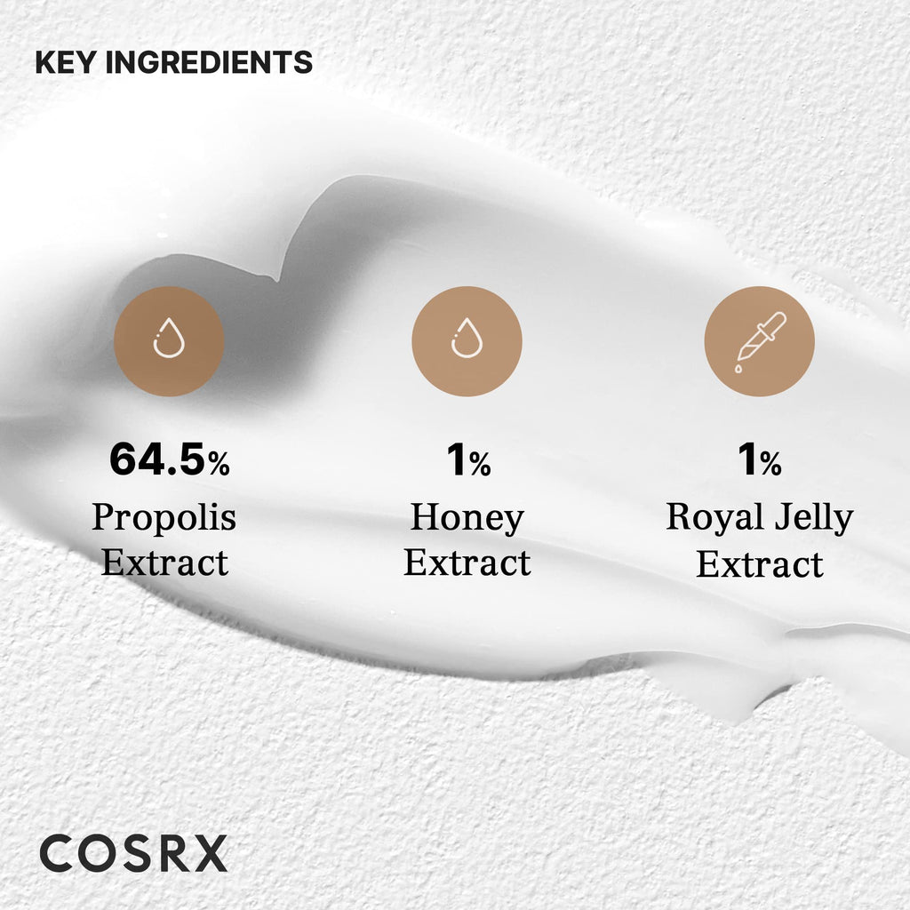 COSRX 64% Propolis Honey Lightweight Cream, Instant Golden Glow,2.19 fl.oz