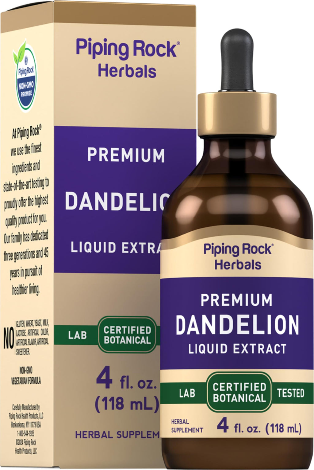 Piping Rock Dandelion Root Extract Liquid | 4 fl oz