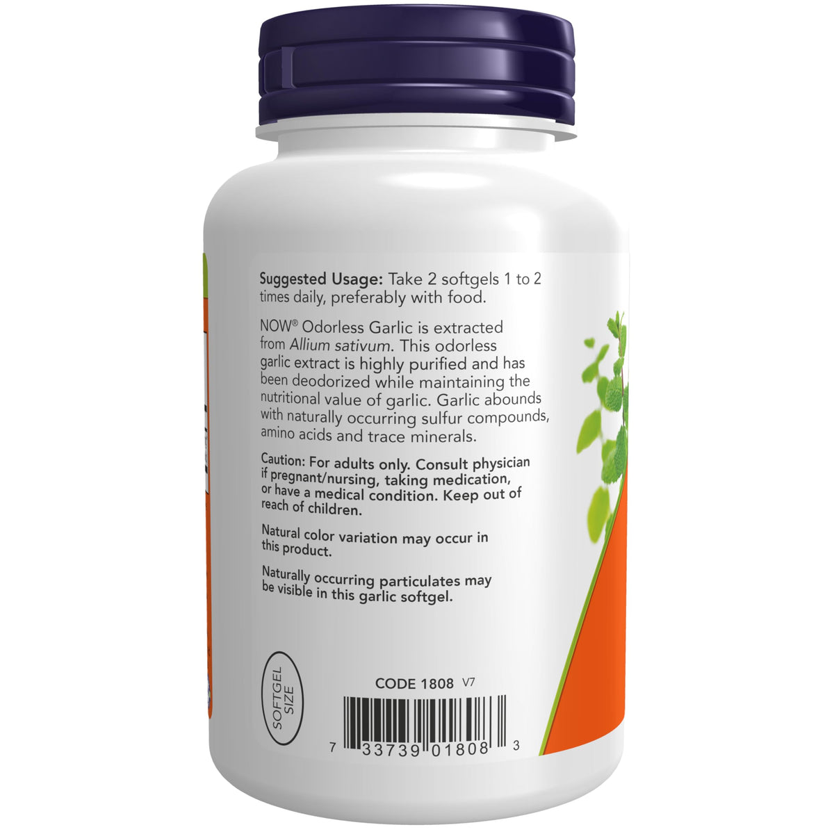 NOW Foods Supplements, Odorless Garlic (Allium sativum), Concentrated Extract, 250 Softgels