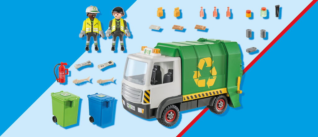Playmobil Recycling Truck with Accessories and 2 Figures