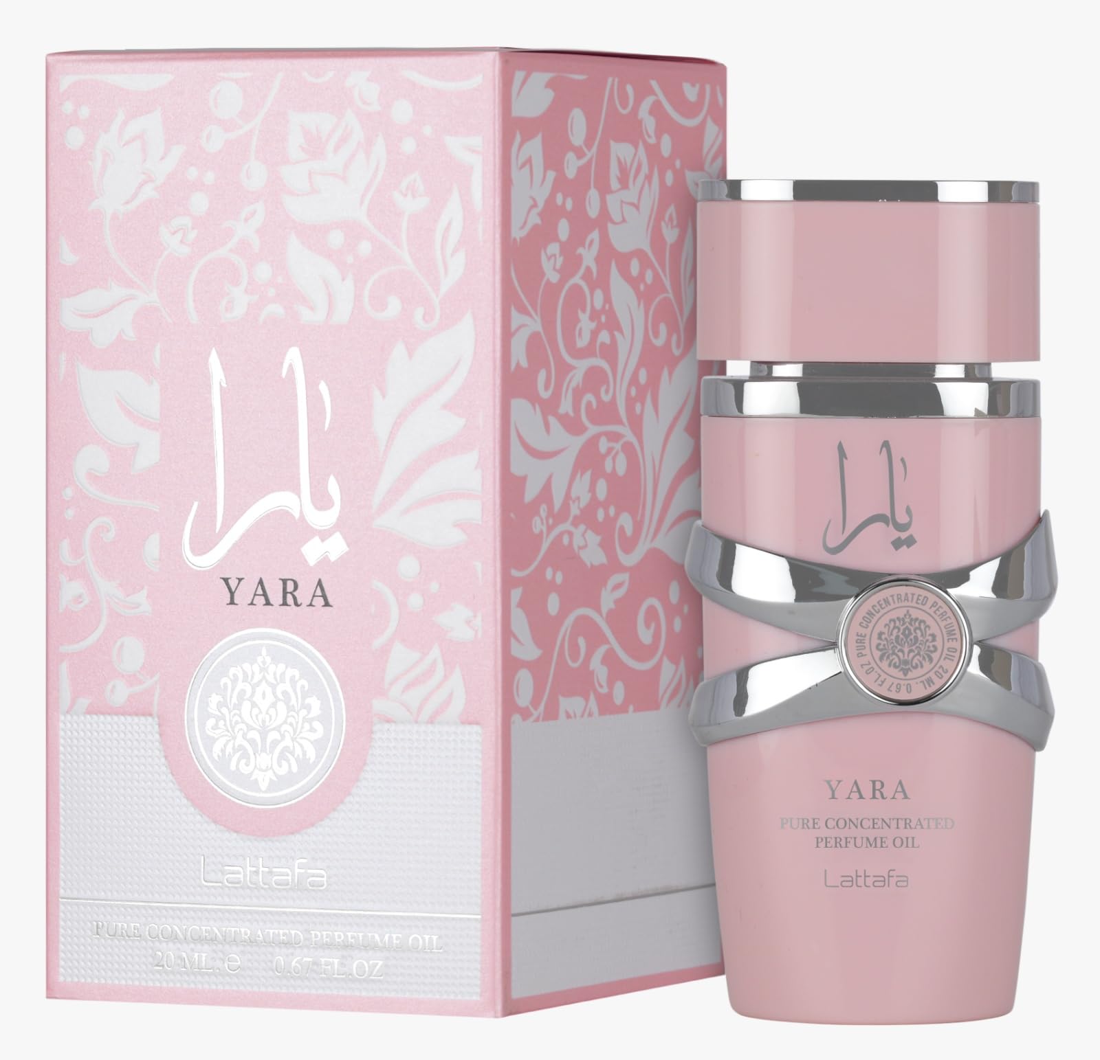 Lattafa Yara – Floral, Gourmand, Fruity, Musky – Pure Concentrated Perfume Oil Long-Lasting Fragrance for Women, 0.67 Ounce / 20 ml