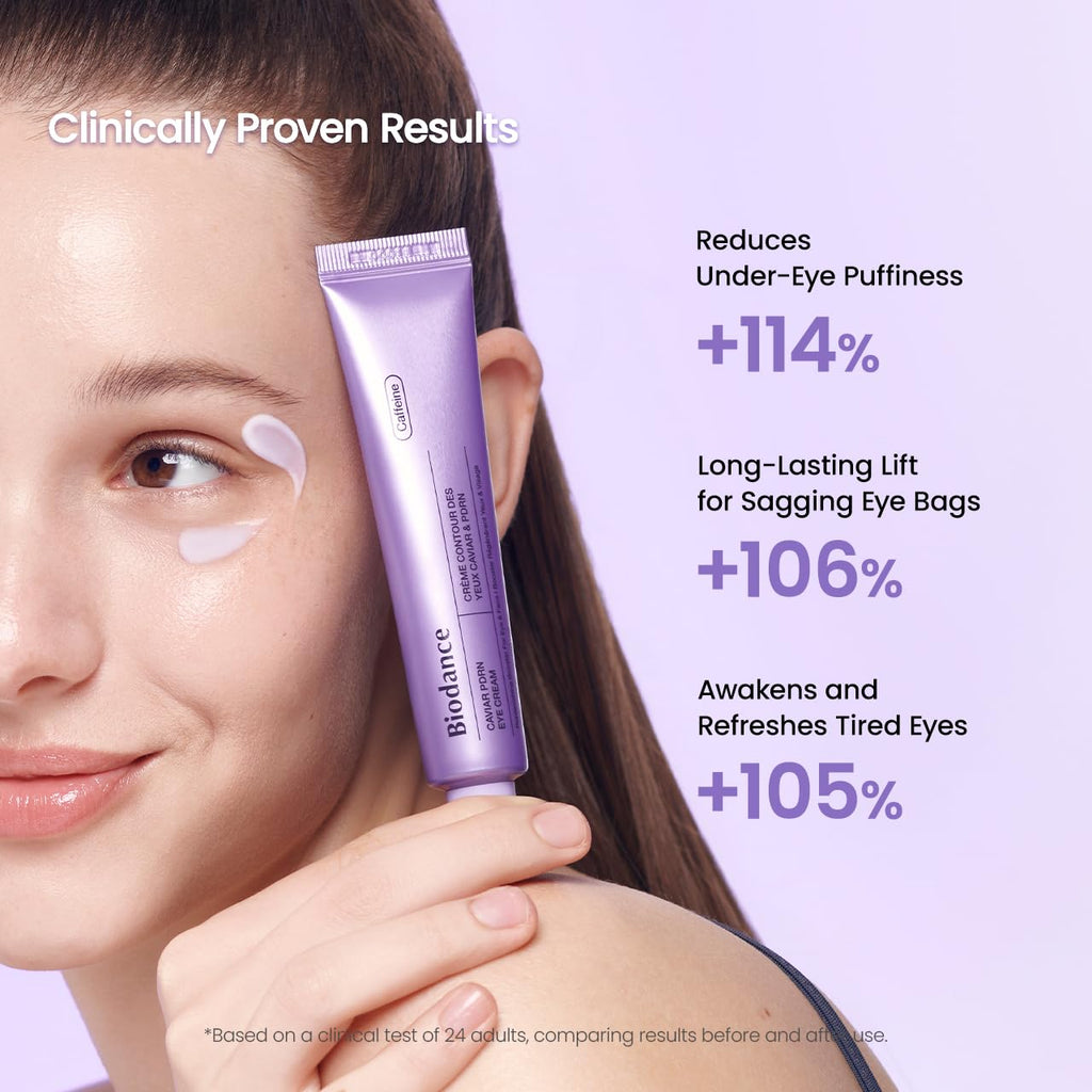 BIODANCE Caviar PDRN Eye Cream, Under Eye Cream for Sagging Eye Bags and Puffiness, De-Puffing and Contour Lifting, Self Care Gifts for Women, Korean Skin Care | 1.01 fl.oz