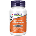 NOW Supplements, L-Theanine 200 mg with Inositol, 60 Veg Caps