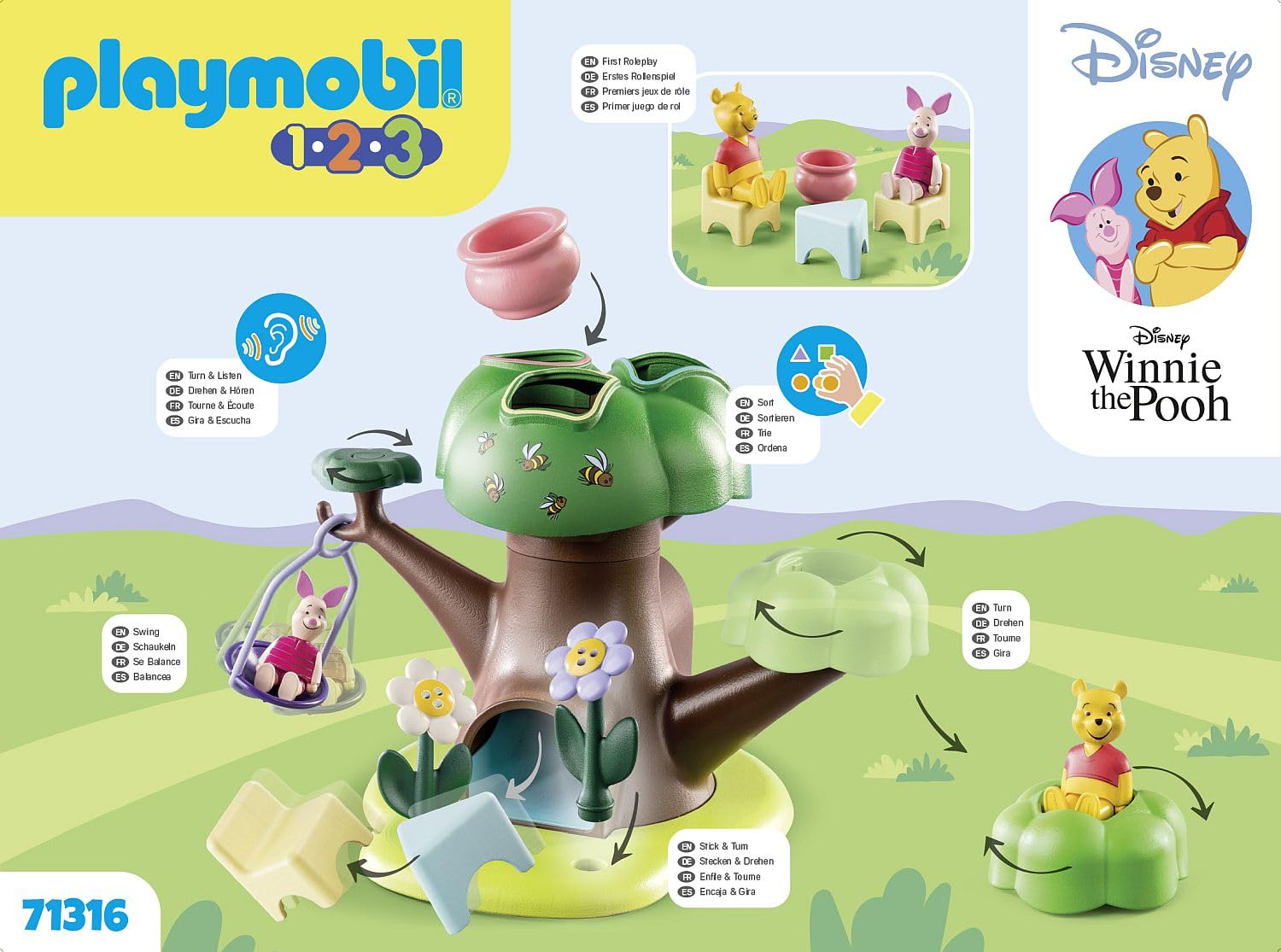 Playmobil 1.2.3 & Disney: Winnie's & Piglet's Tree House
