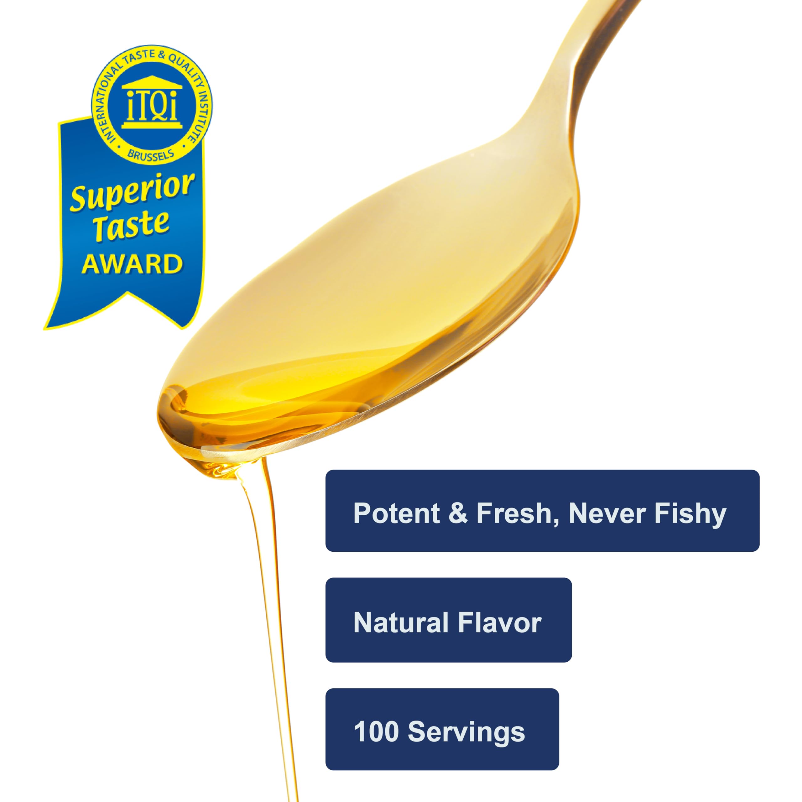 Carlson - Cod Liver Oil, 1100 mg Omega-3s, Wild-Caught Norwegian Arctic Cod-Liver Oil, Sustainably Sourced Nordic Fish Oil Liquid, Unflavored, 500 ml (16.9 Fl Oz)