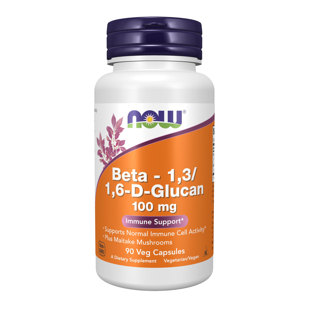 NOW Supplements, Beta-1,3/1,6-D-Glucan & Maitake, 90 Veg Caps