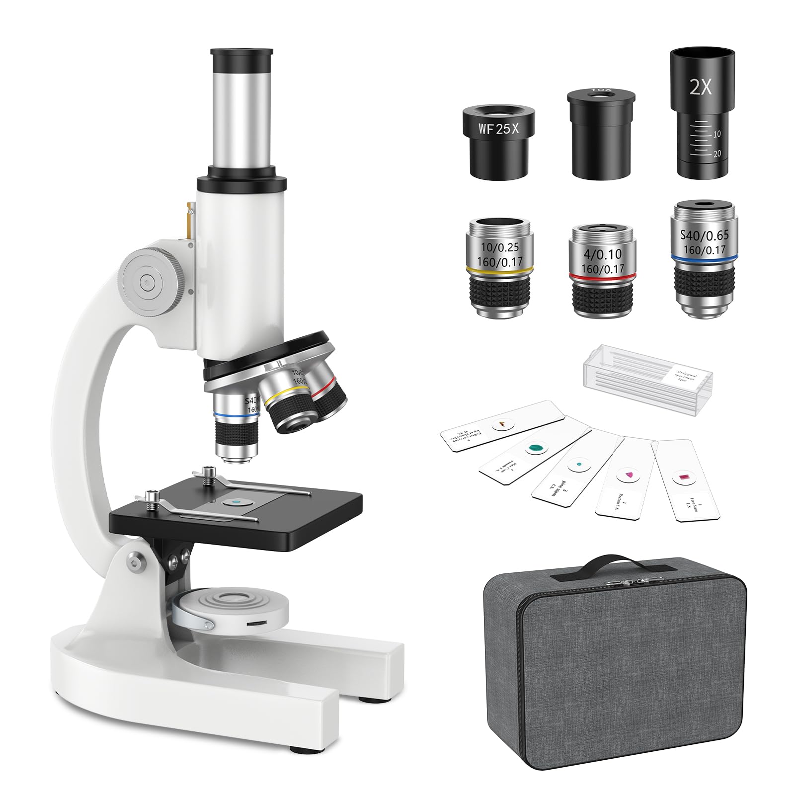 HUTACT 40-2000X Compound Microscope for Kids Adults Beginners