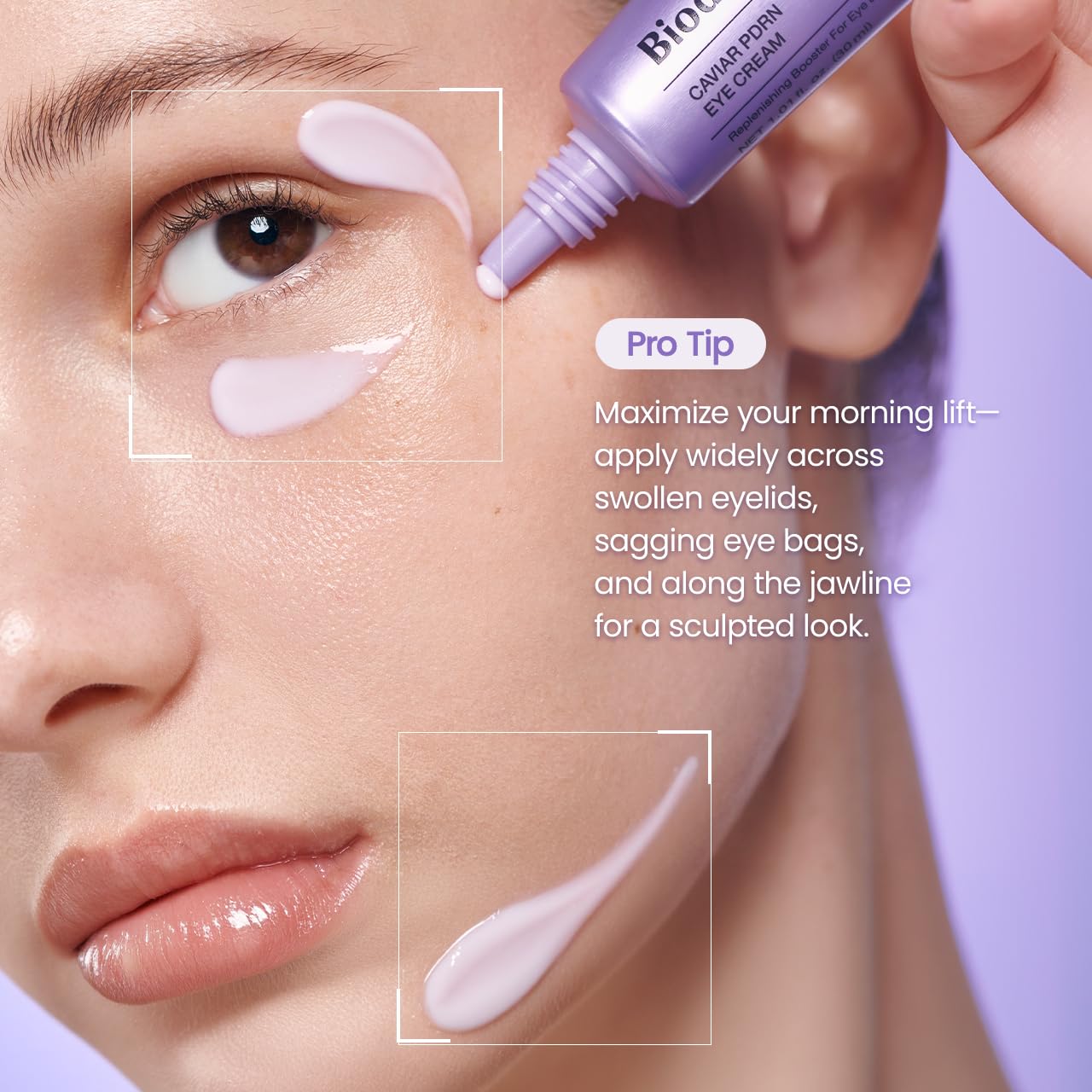 BIODANCE Caviar PDRN Eye Cream, Under Eye Cream for Sagging Eye Bags and Puffiness, De-Puffing and Contour Lifting, Self Care Gifts for Women, Korean Skin Care | 1.01 fl.oz