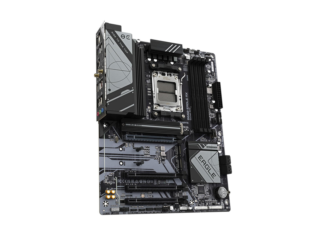 GIGABYTE B650 Eagle AX AM5 LGA 1718 ATX Motherboard, DDR5, Triple M.2 Slots (1x PCIe 5.0, 2X PCIe 4.0), USB 3.2 Gen2x2 Type-C, WiFi 6E, Realtek GbE LAN