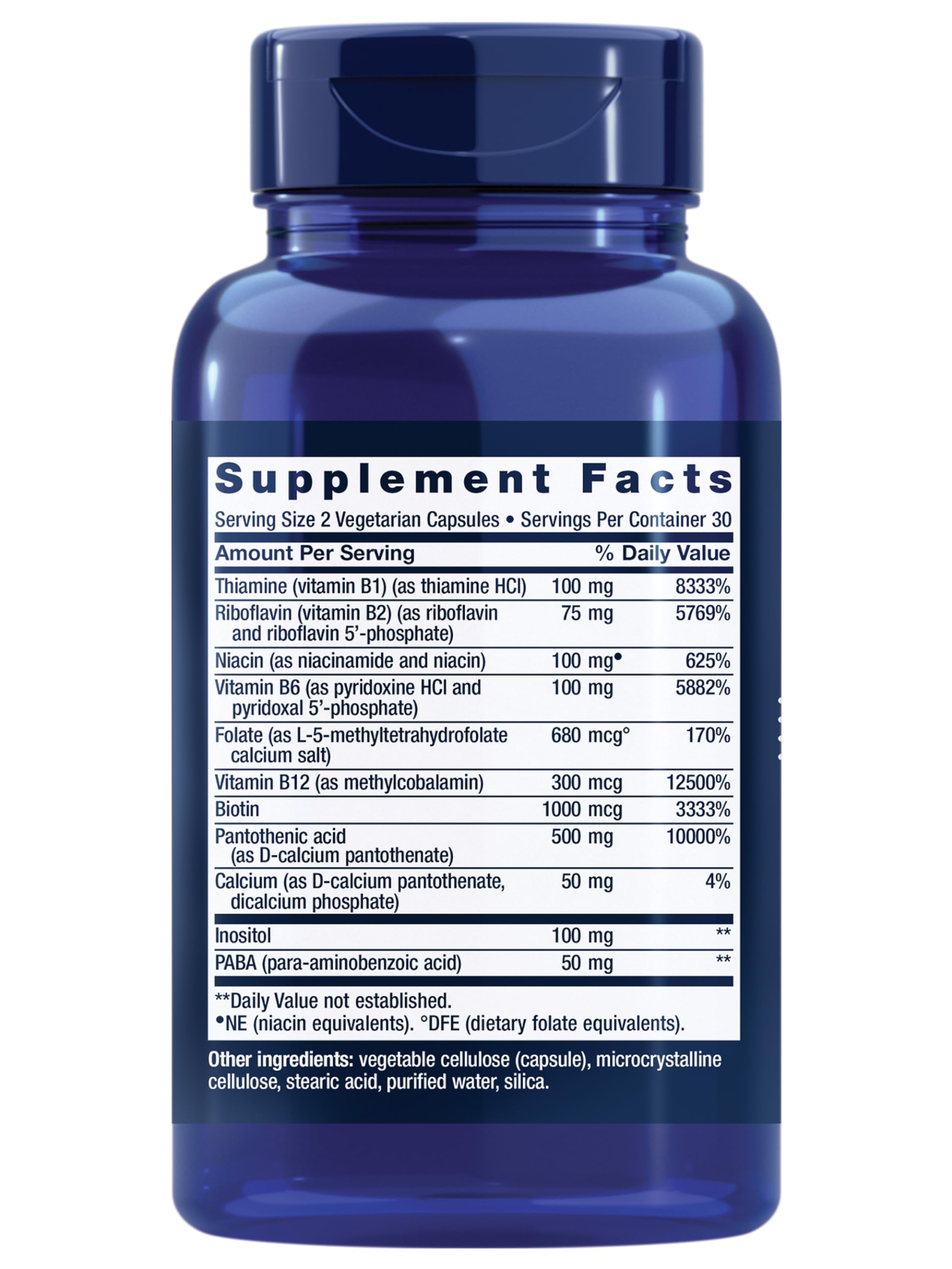 Life Extension BioActive Complete B-Complex, Heart, Brain and Nerve Support, Healthy Energy, Metabolism, Complete B Complex, 60 Vegetarian Capsules