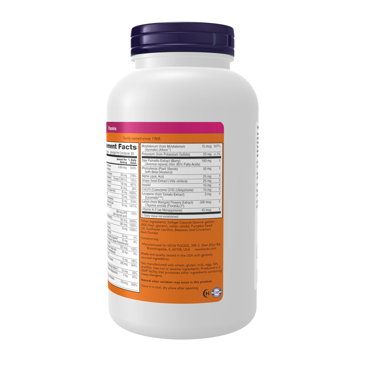 NOW Supplements, ADAM™ Men's Multivitamin, 180 Softgels