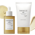 SKIN1004 Madagascar Centella TECA Ampoule & Cream Set, Hydrating Serum & Face Moisturizer with TECA & PDRN for Moisture Barrier Support and Oil & pH Balance for Blemish-Prone Skin, Korean Skin Care