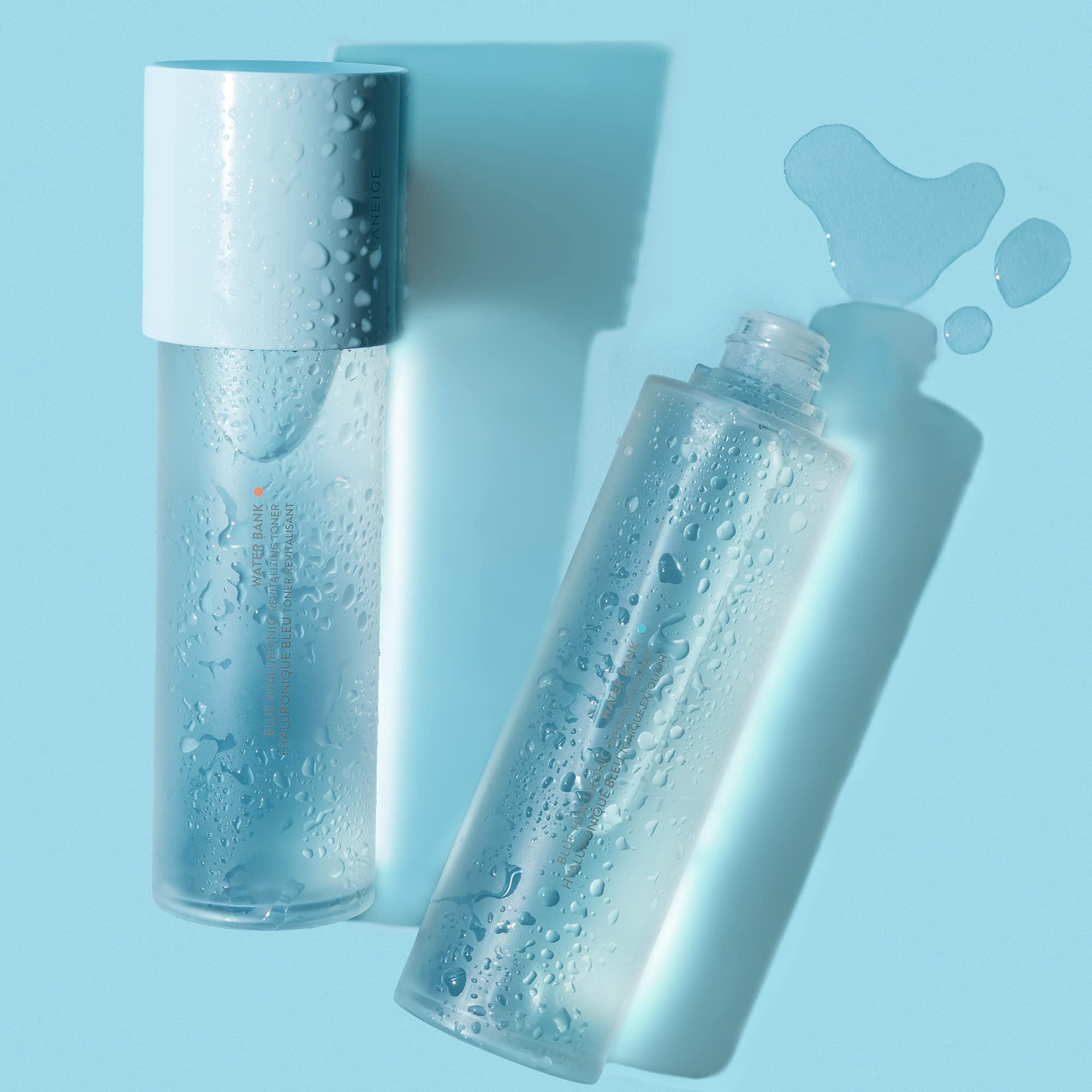 LANEIGE Water Bank Blue Hyaluronic Exfoliating Toner: Gentle PHA Toner to Smooth, Soften, & Deeply Hydrate Skin
