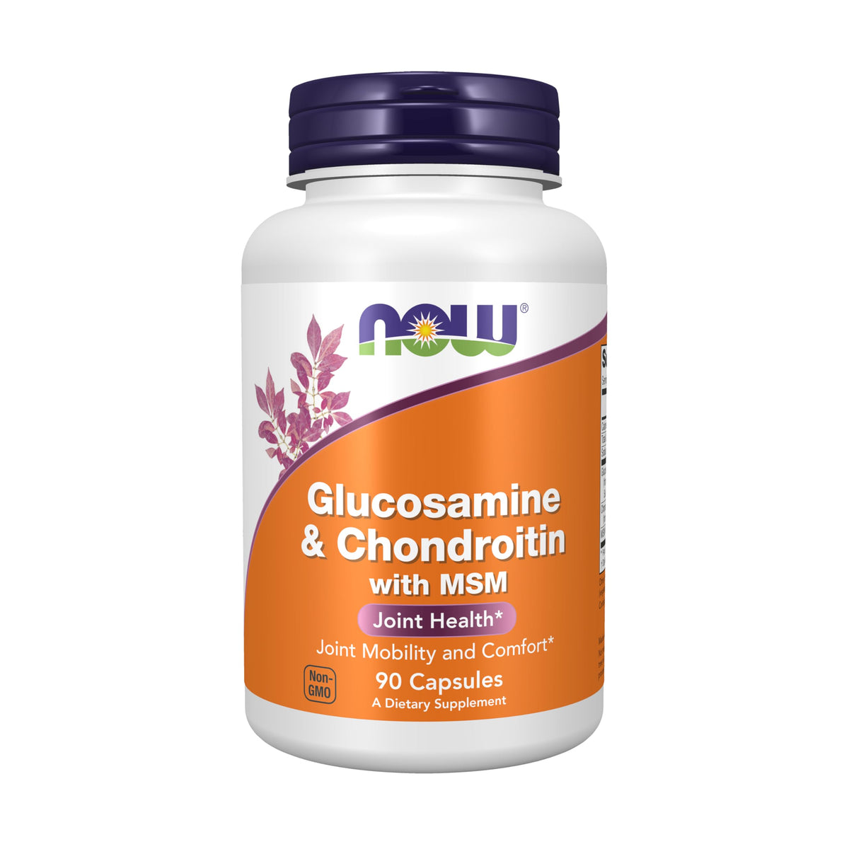 NOW Supplements, Glucosamine & Chondroitin with MSM, 90 Veg Caps