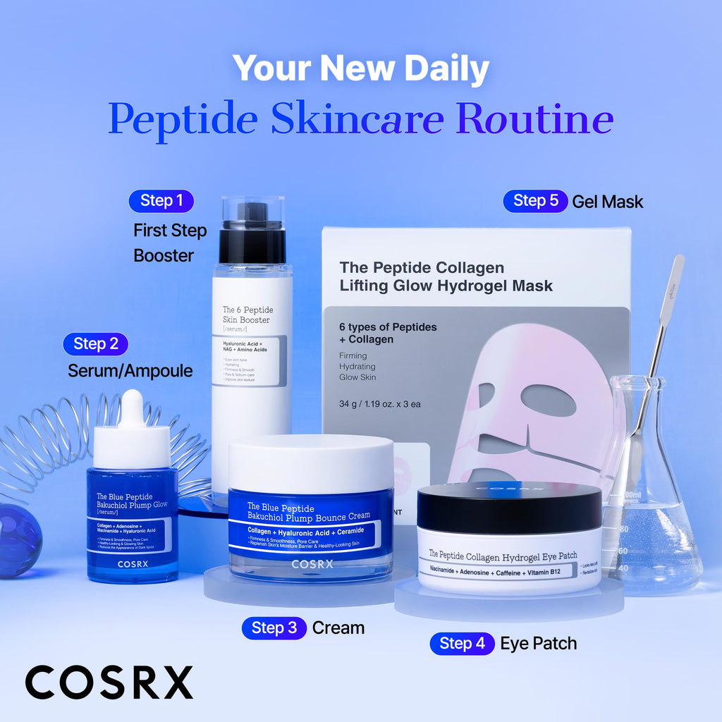 COSRX The Blue Copper Peptide Bakuchiol Cream, Korean Anti-Aging, 1.76 oz