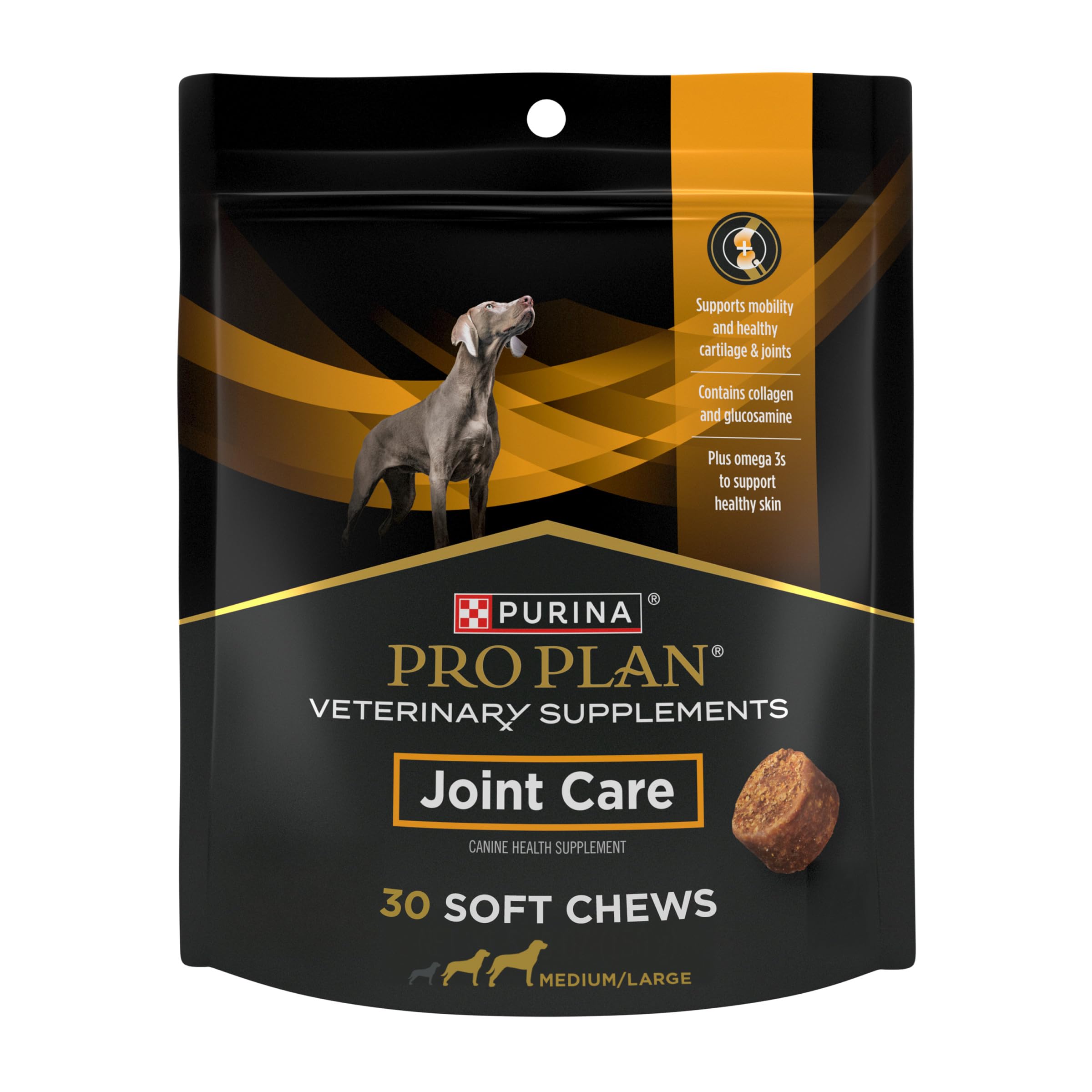 Pro Plan Veterinary Diets Joint Care Mobility Large Breed Dog Joint Supplement with Glucosamine, Chondroitin, Collagen and Hyaluronic Acid