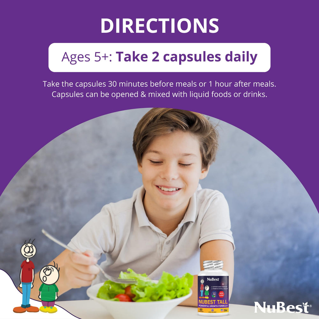 NuBest Bundle Tall 10 Tall | Height Growth Support for Kids & Teens | Calcium, Vitamins D3 K2, Collagen & Herbs | Bone Strength, Focus & Development