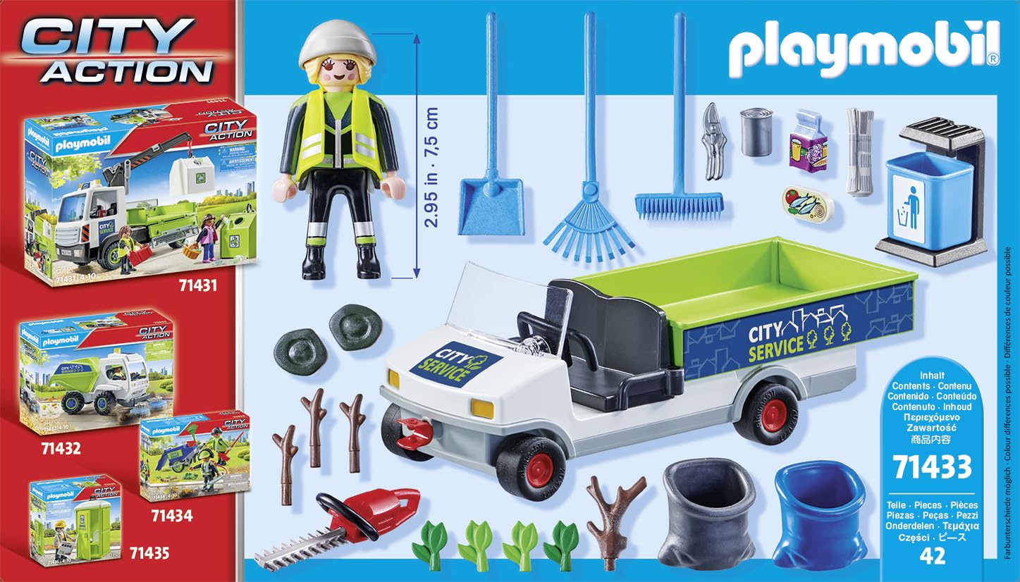 PLAYMOBIL City Action 71433 City Cleaning with Vehicle