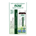 NOW Essential Oils, Organic Tea Tree Oil Purifying Roll-On, 10 mL