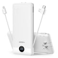 VEGER Portable Charger for iPhone, Power Bank Built in Cables and Wall Plug