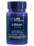 Life Extension Lithium, 1000 mcg – Lithium Orotate – Helps Maintain Cognitive Function & Memory – Low-Dose Formula – Non-GMO, Gluten-Free, Vegetarian – 100 Capsules