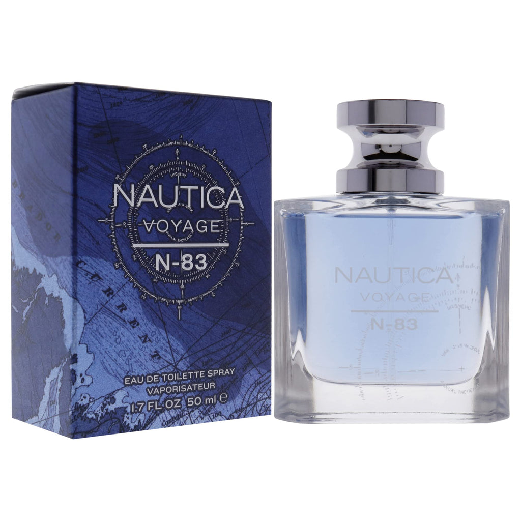 Nautica N-83 Voyage Eau de Toilette for Men, 1.7 oz., Nautica's Classic Men's Scent, Water & Sailing Inspired Fragrance, Great Gift