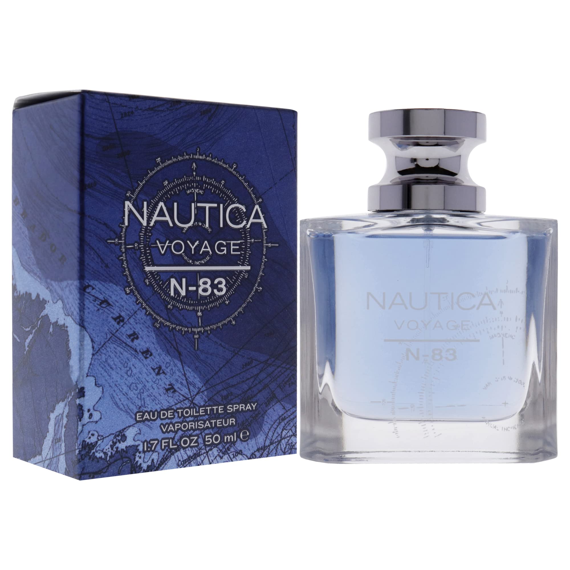Nautica N-83 Voyage Eau de Toilette for Men, 1.7 oz., Nautica's Classic Men's Scent, Water & Sailing Inspired Fragrance, Great Gift