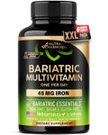 Bariatric Multivitamin - 45 mg Iron Supplements - Lab Tested - for Women & Men - All-in-One, 21 Essential Vitamins - Gastric Sleeve Support - Free of Sugar, Gluten & Soy - 180 Capsules, Once Daily