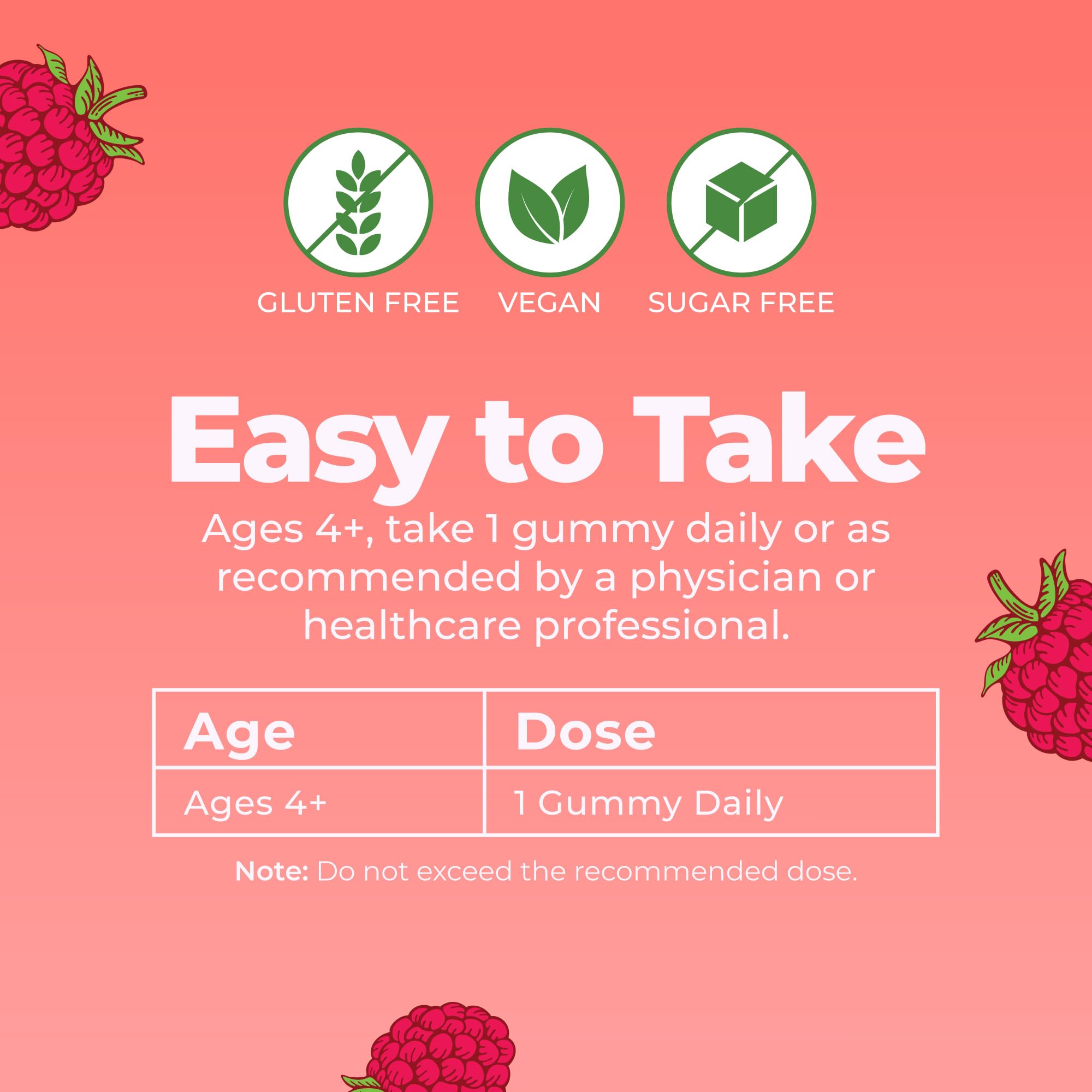 MARYRUTH'S Vitamin D3 + B12 Gummies for Ages 4+, Sugar Free, 60 Servings