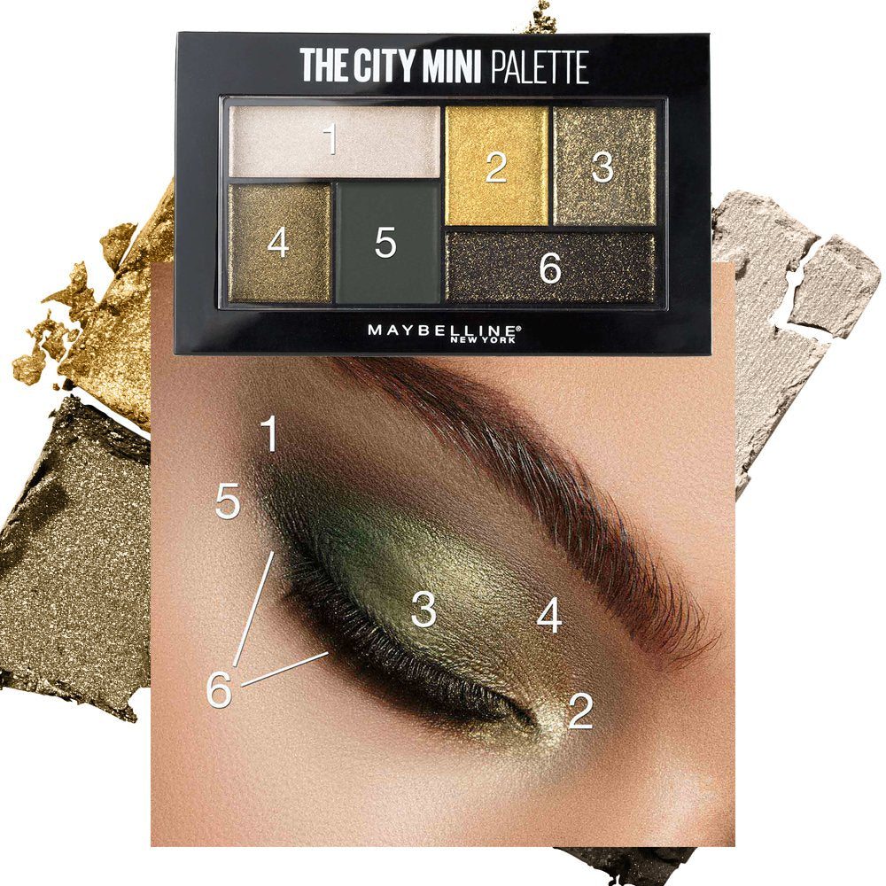 Maybelline New York Makeup The City Mini Eyeshadow Palette, Urban Jungle Eyeshadow, 0.14 oz