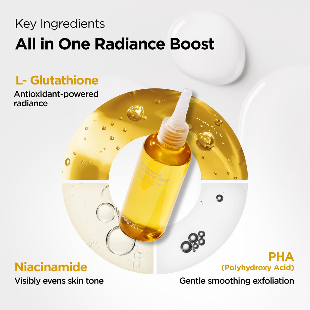 PURCELL L-Glutathione Vitamin Boosting Toner, 5.07 fl oz / 150 ml