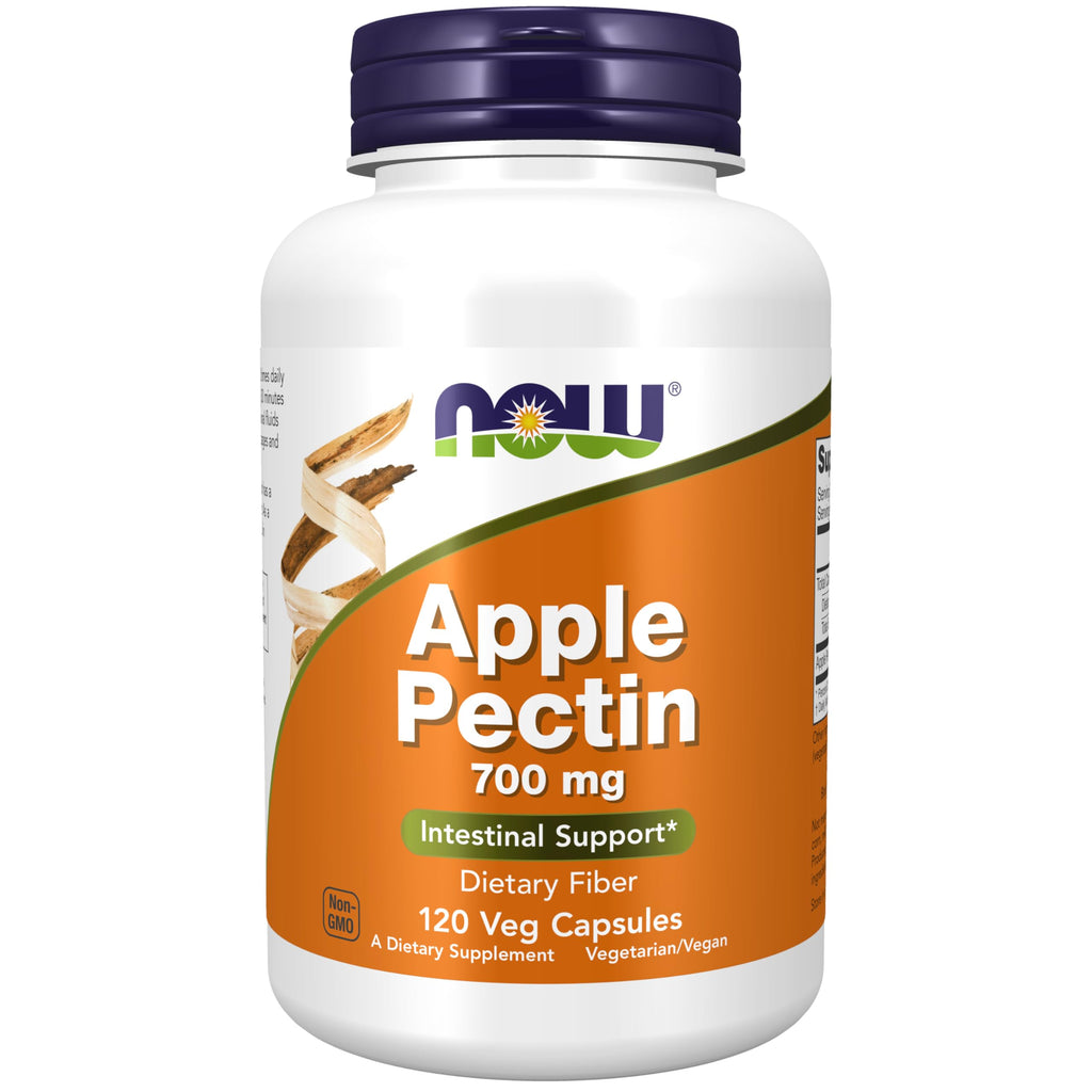 NOW Foods Supplements, Apple Pectin 700 mg, Dietary Fiber, 120 Veg Capsules