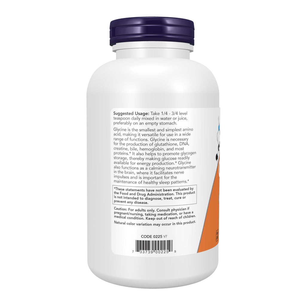 NOW Foods Supplements, Glycine Pure Powder, 1-Pound