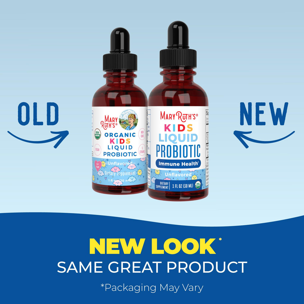 MARYRUTH'S USDA Organic Kids Liquid Probiotic, Unflavored, 1 oz