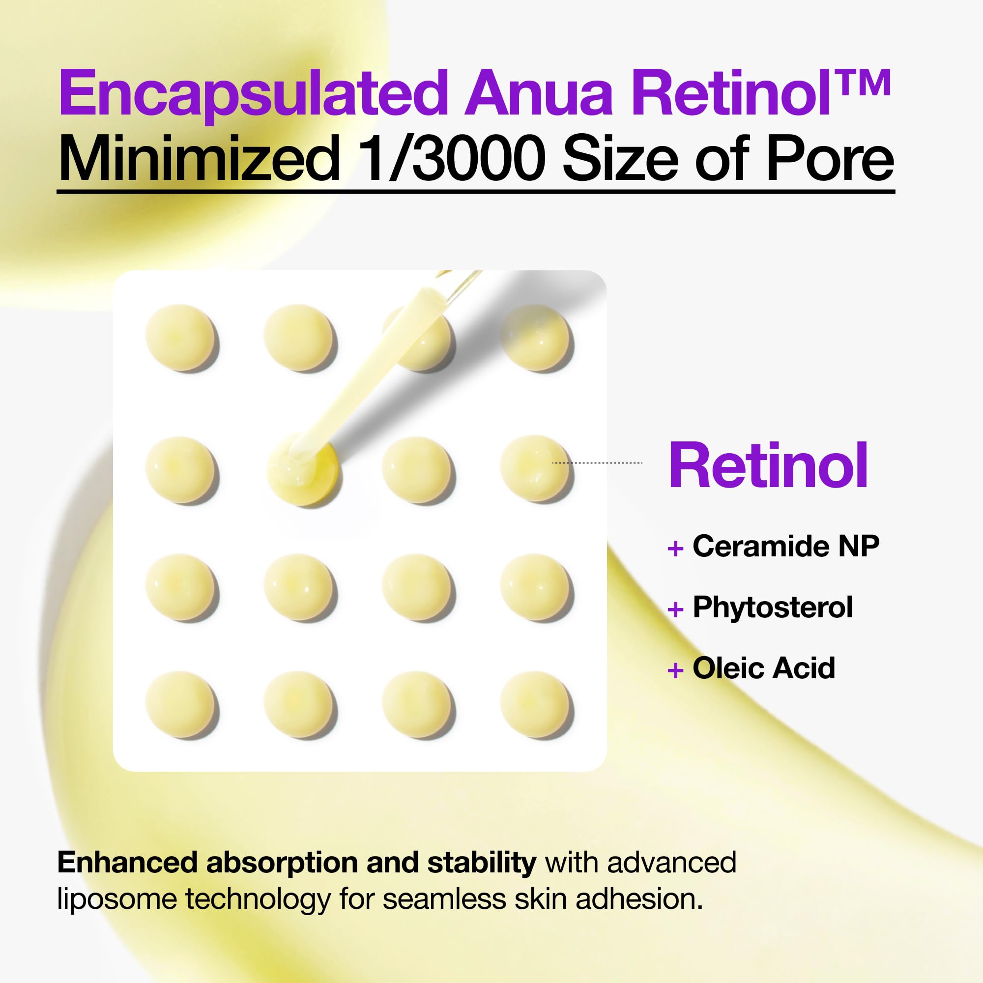 Anua Retinol Serum for Smooth & Renewed Texture, 1.01 fl oz