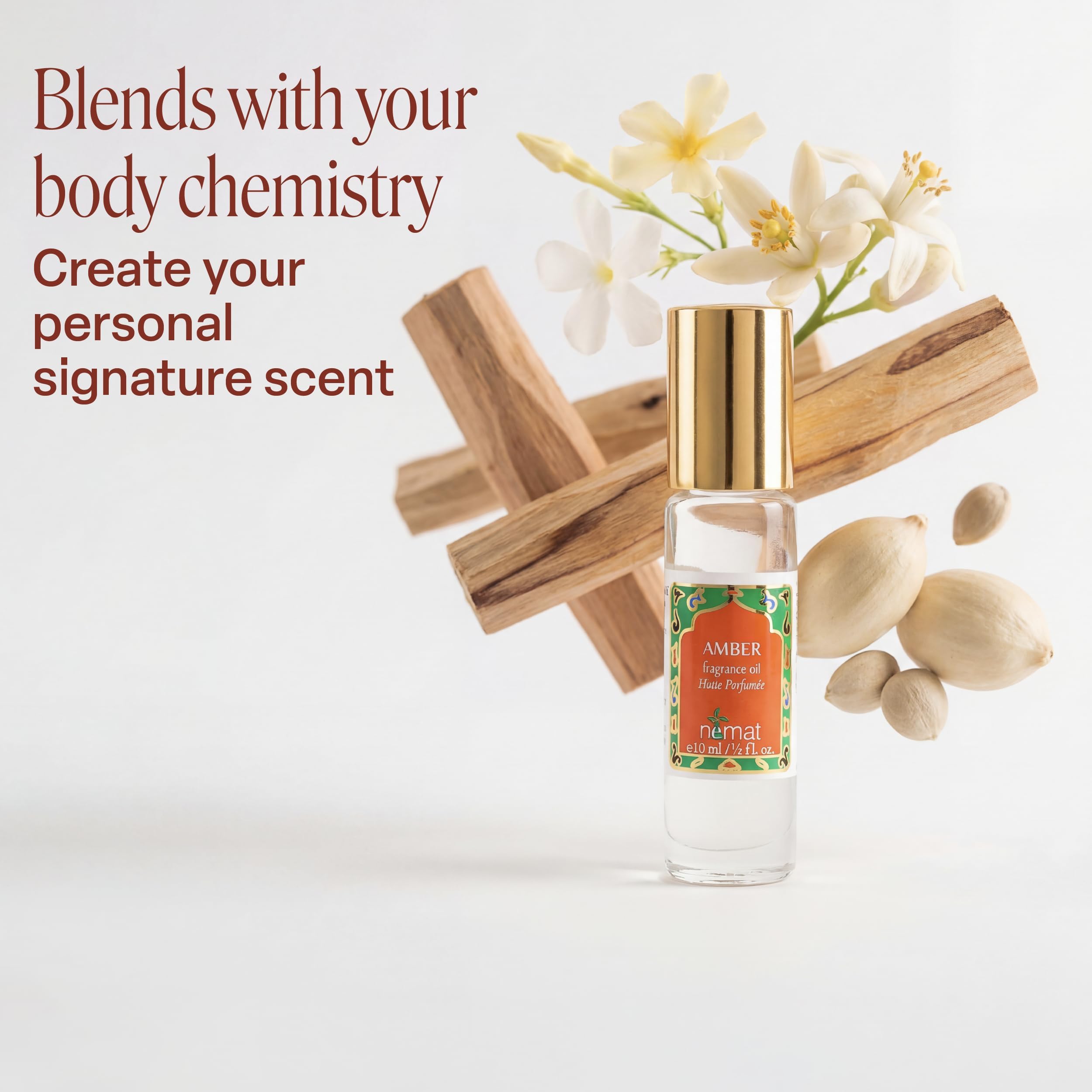 Nemat Amber Perfume Oil Roll-On, 10 ml
