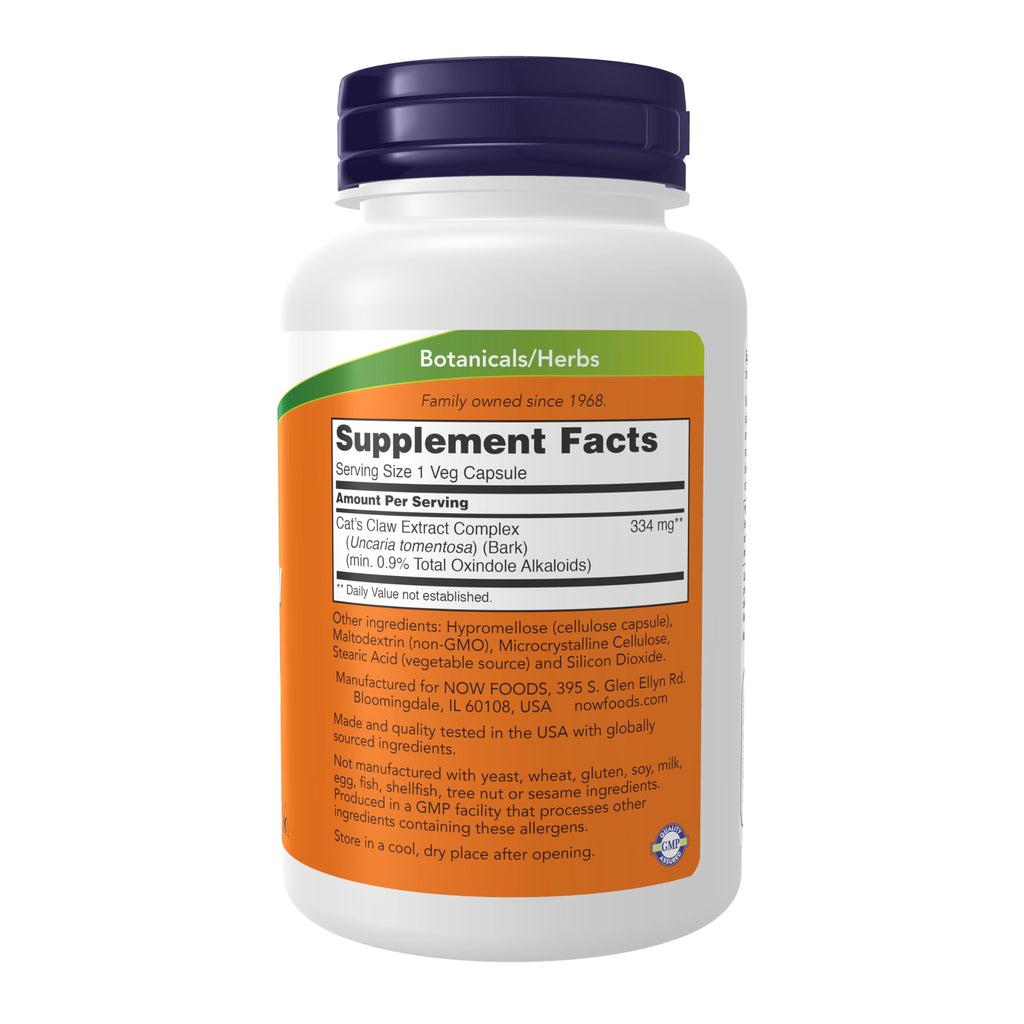 NOW Supplements, Cat's Claw Extract, 120 Veg Caps