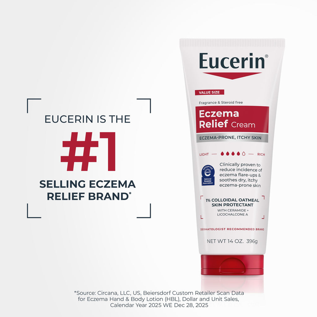 Eucerin Eczema Relief Cream with Colloidal Oatmeal, 14 OZ