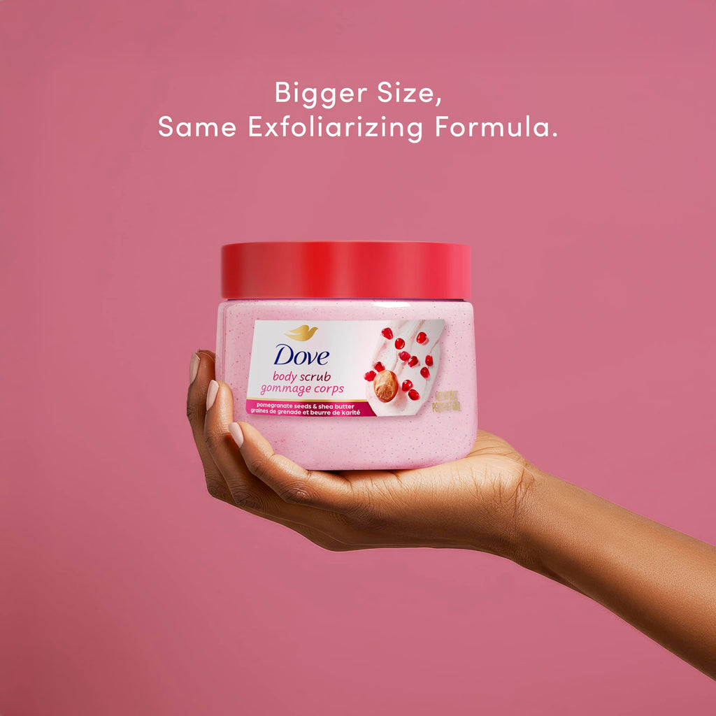 Dove Body Scrub Pomegranate & Shea Butter, 15 oz