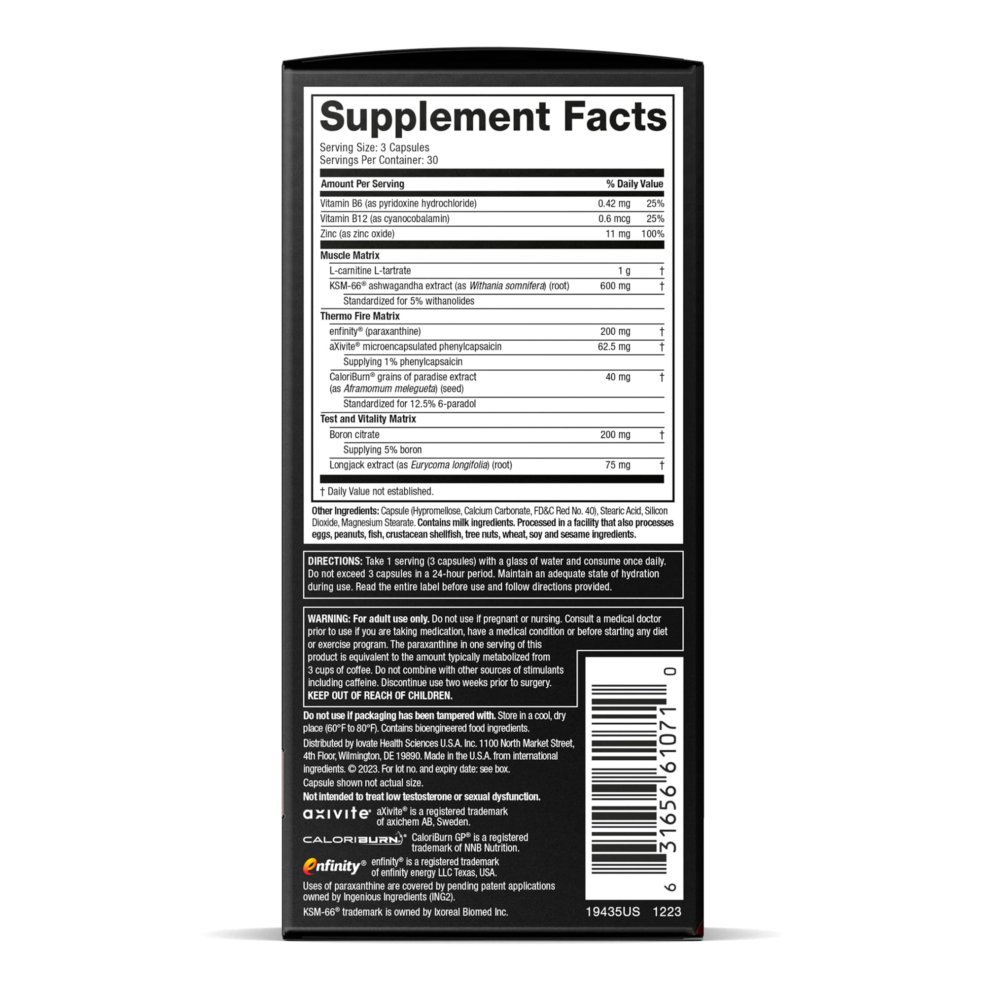 AlphaTest Thermo XTR | MuscleTech | Thermogenic Testosterone Booster| Muscle & Strength Builder for Men | Workout Supplement | 90 Capsules | 30 Servings
