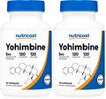 Nutricost Yohimbine HCl 5mg, 120 Capsules - Gluten Free and Non-GMO (Pack of 2)